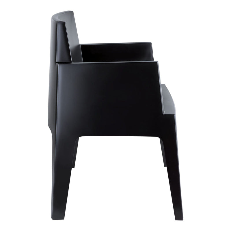 Box Arm Chair - Black