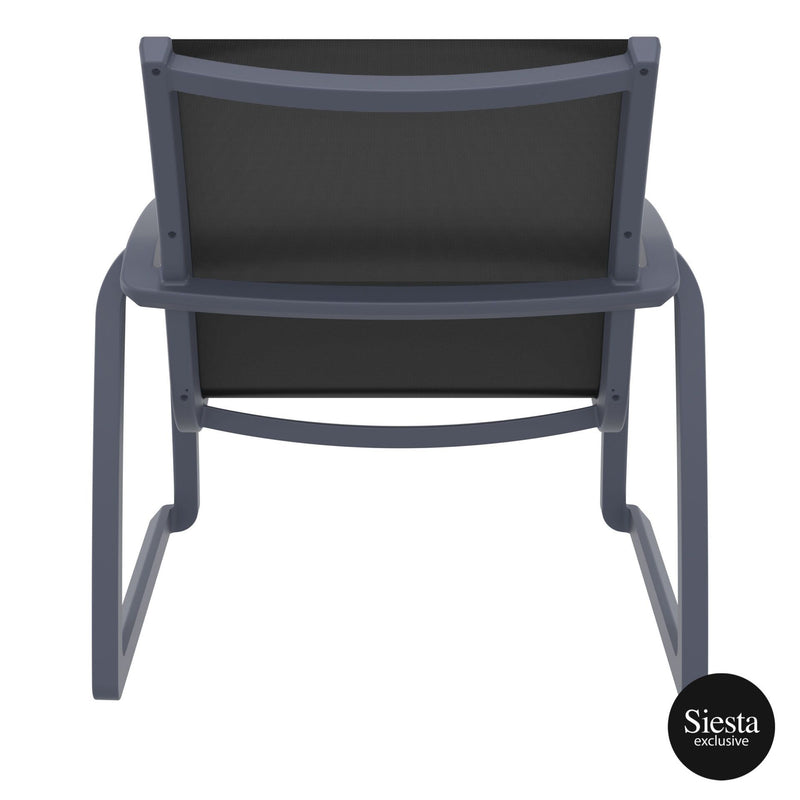 Pacific Lounge Armchair - Anthracite/Black