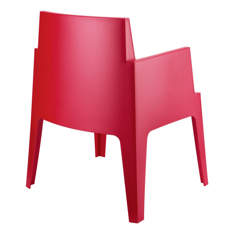 Box Arm Chair - Red
