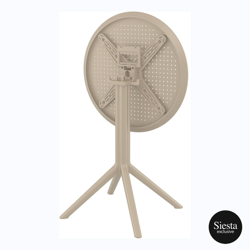 Sky Folding Table 60 Round - Taupe
