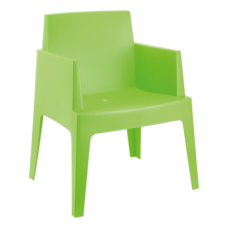 Box Arm Chair - Green