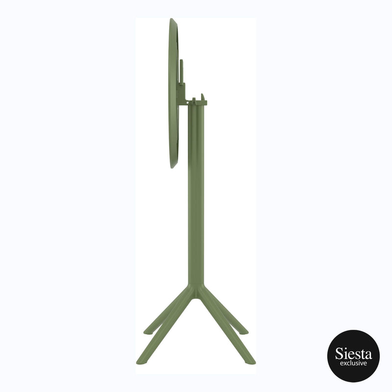 Sky Folding BAR Table 60 Round - Olive Green