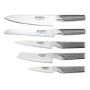 Global  6 Piece Knife Block Walnut - Katana