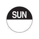 Label - Dissolvable - 24mm Sunday, r1000