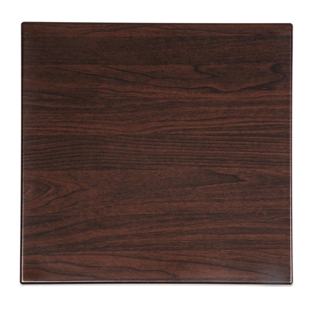 Bolero Square 600mm Table Top (Dark Brown)