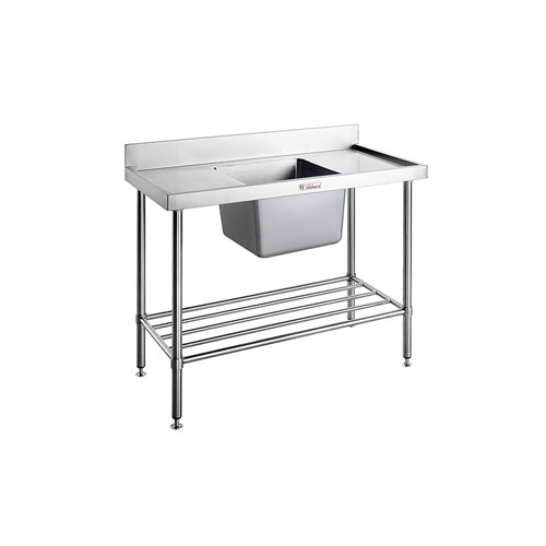 Simply Stainless 900 x 700mm Sink Bench with Splash Back
