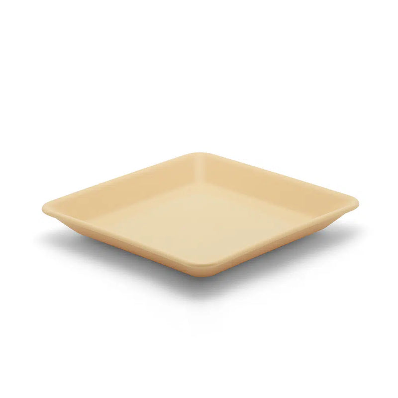 Square Sandwich Plate 140mm Yellow