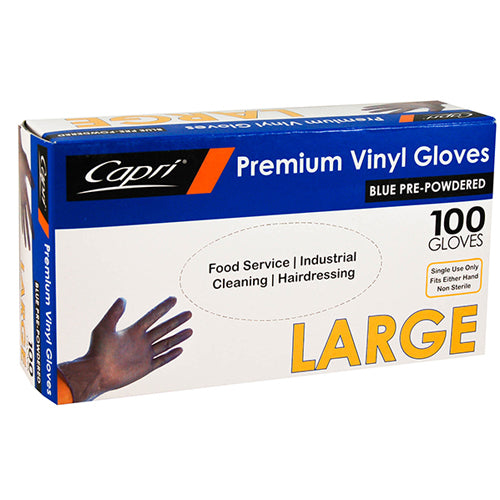 Glove - Blue - Powdered - Lrg, p100