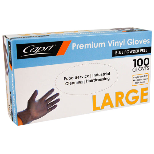Glove - Blue - Powder Free - Lrg , p100