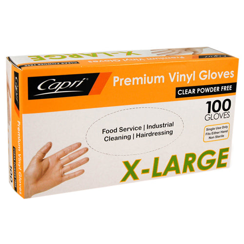 Glove - Clear - Powder Free - XL, p100