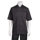 Chef Jacket - Black - Canberra Short Sleeve - Medium