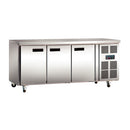 Polar 3 Door Stainless Steel Counter Fridge 417L