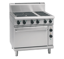 Waldorf 900mm Electric Range Static Oven Low Back - 2 x Elements 600mm Griddle