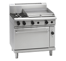 Waldorf 900mm Gas Range Electric Convection Oven Low Back - 2 Burner 600mm Griddle