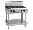 Waldorf 900mm Gas Cooktop Low Back Leg Stand - 4 Burner