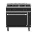 Waldorf Bold 900mm Gas Range Static Oven Low Back - 4 Burner