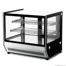 Counter Top Square Glass Hot Food Display 900x530x730mm