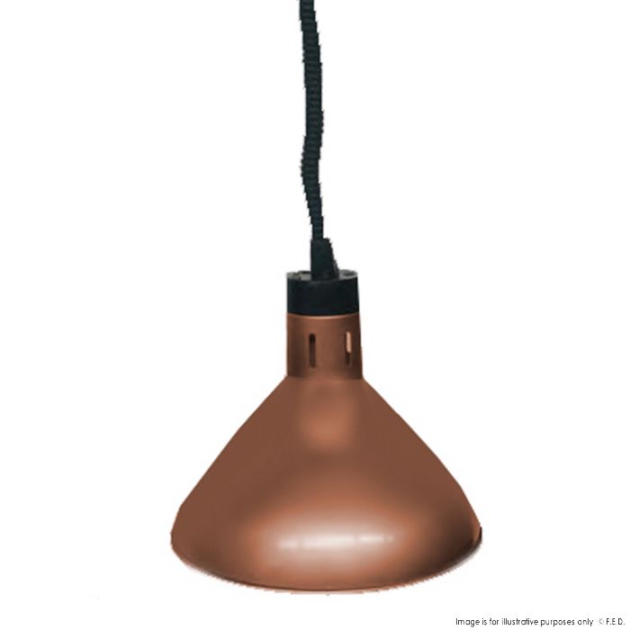 Pull Down Heat Lamp Antique Copper 600x1500mm 250W/10A