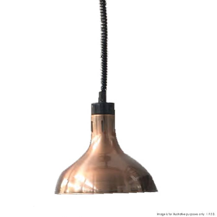 Pull Down Heat Lamp Antique Copper 600x1500mm 250W/10A
