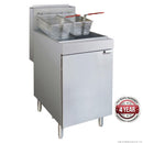 22L 4 Burner Gas Fryer 394x769x1195mm LPG - 120mj/h