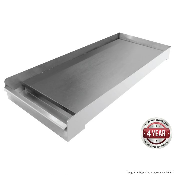 Griddle Plate to Suit S24 and S36 Burner Range 300x730x8+10mm locators
