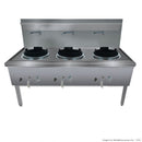 Triple Wok Duckbill Burner 1800x850x1300mm NG - 390mj/h