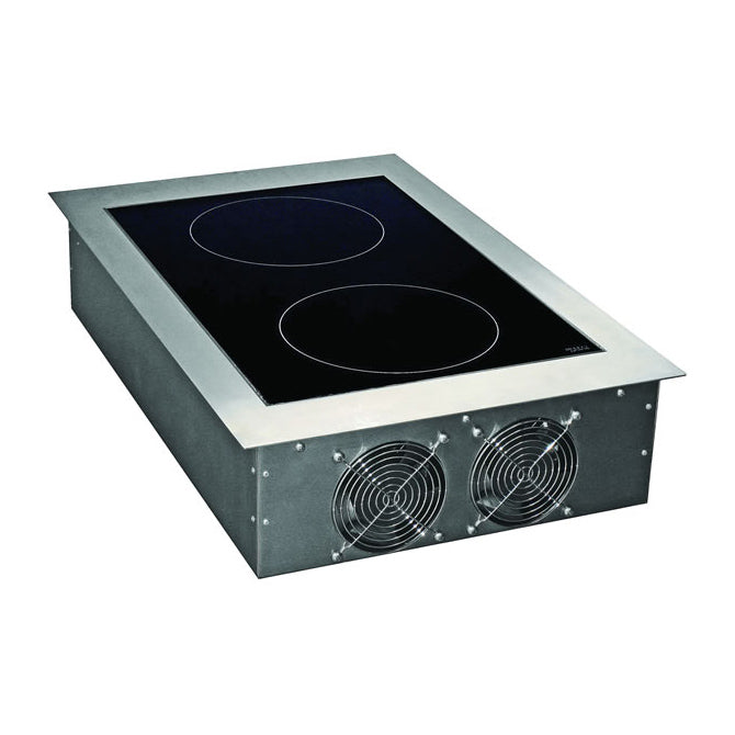 Yellow Induction 2 x 3500W Built in Dual Hob Unit