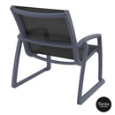 Pacific Lounge Armchair - Anthracite/Black