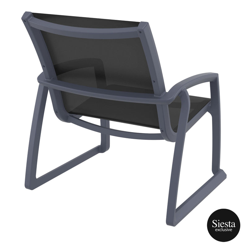 Pacific Lounge Armchair - Anthracite/Black