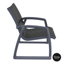 Pacific Lounge Armchair - Anthracite/Black