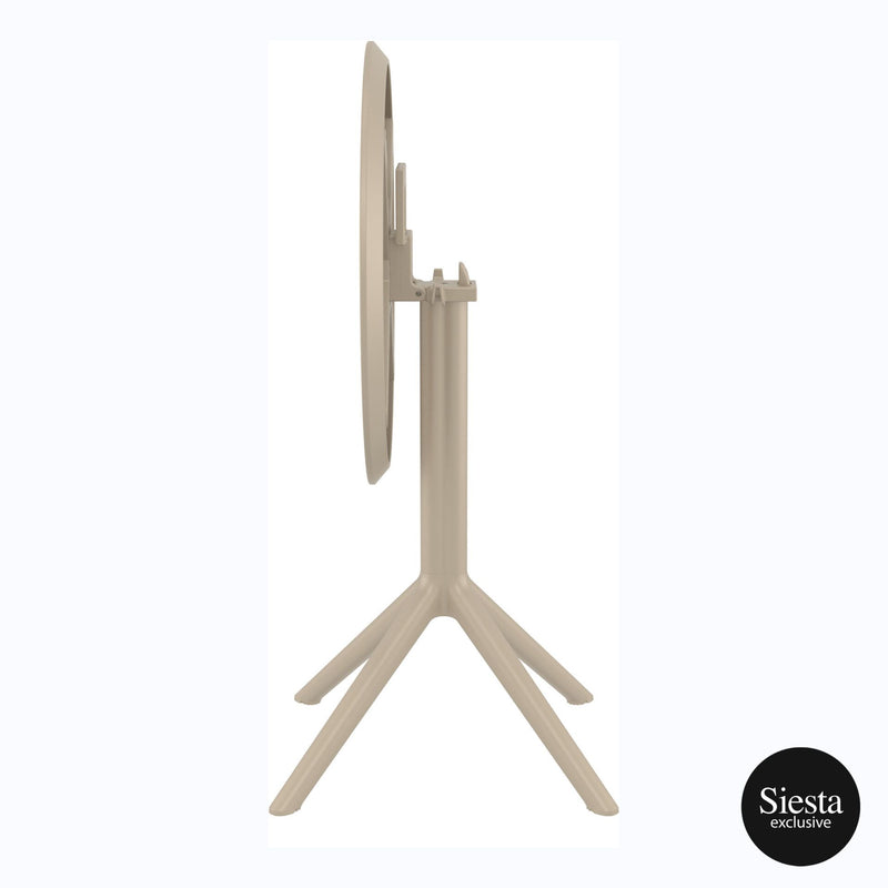 Sky Folding Table 60 Round - Taupe