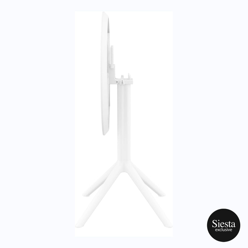 Sky Folding Table 60 Round - White