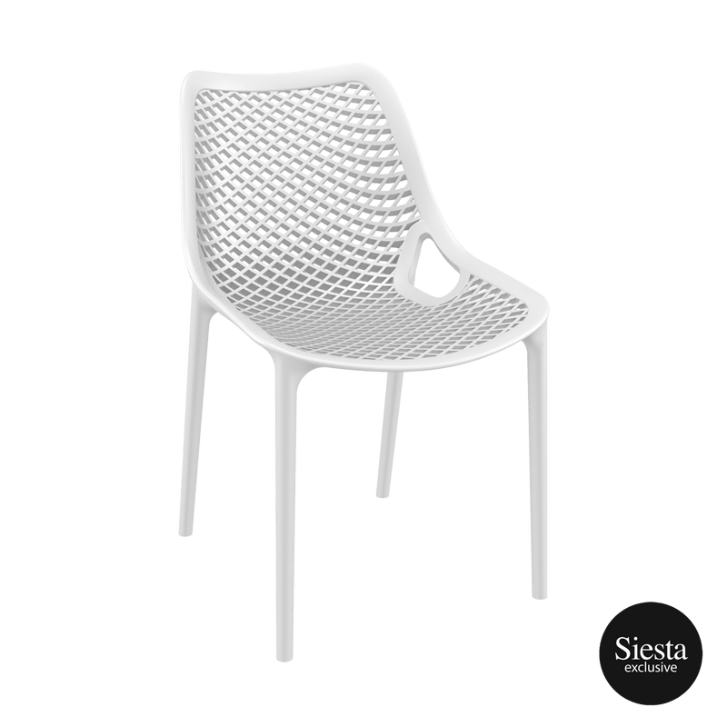 Vegas XL Table/Air Chair  8 Seat Package - White