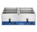 Birko Twin Pan Bain Marie with Taps, Pans not included