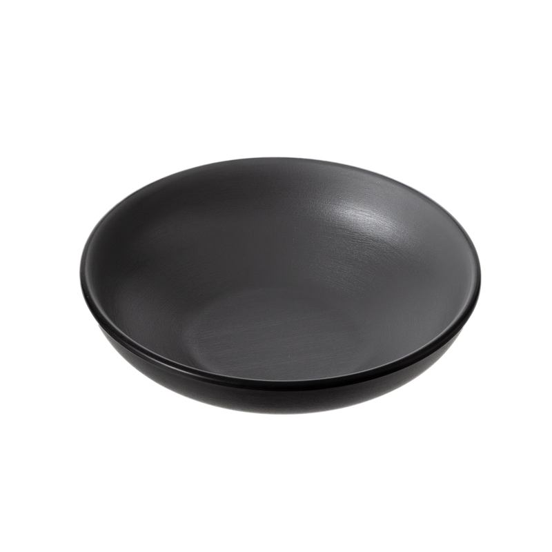 Melamine - Dual Colour Round Bowl 15cm - Grey & Black