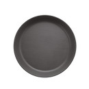 Melamine - Flat Round Bowl 29cm - Grey & Black