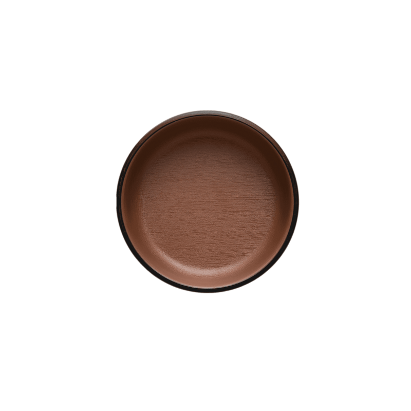 Melamine - Round sauce dish 10cm - Brown & Black