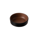 Melamine - Dual Colour Round Sauce Dish 12.7cm - Brown & Black