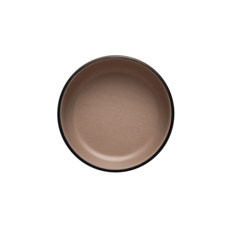 Melamine - Dual Colour Round Sauce Dish 12.7cm - Beige & Black