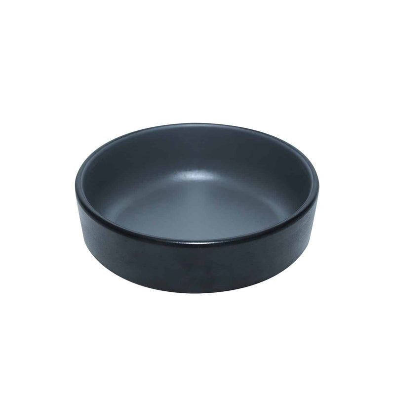 Melamine - Dual Colour Round Sauce Dish 12.7cm - Grey & BLACK