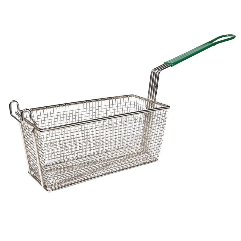 Fry Basket Rect 320x150x140mm - Green Handle