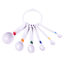 Measuring Spoons Plastic, Set 6, White