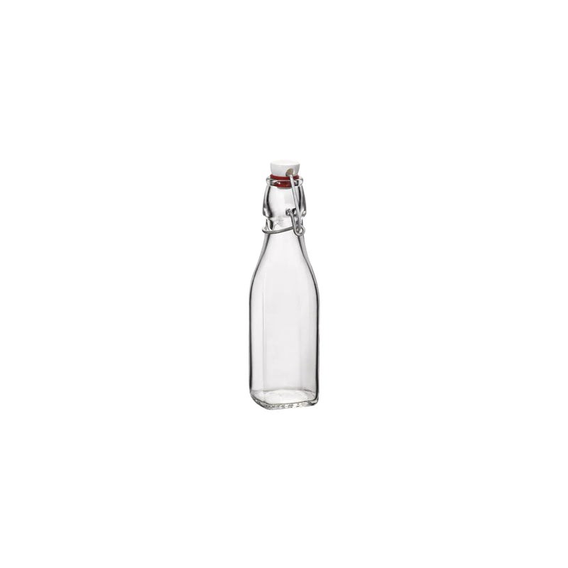 Glass Water Bottle - 250ml - Square