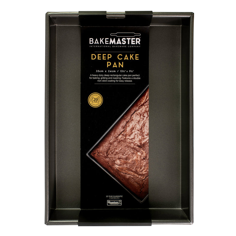 Bakemaster - Rectangular Deep Cake Pan 35x24x5cm