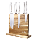 Magnetic Knife Stand - Dbl Sided, Acacia Wood