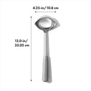 OXO Steel Ladle w Pour Both Sides, 33cm