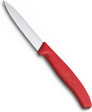 Paring Knife Pointed Tip 8cm Red