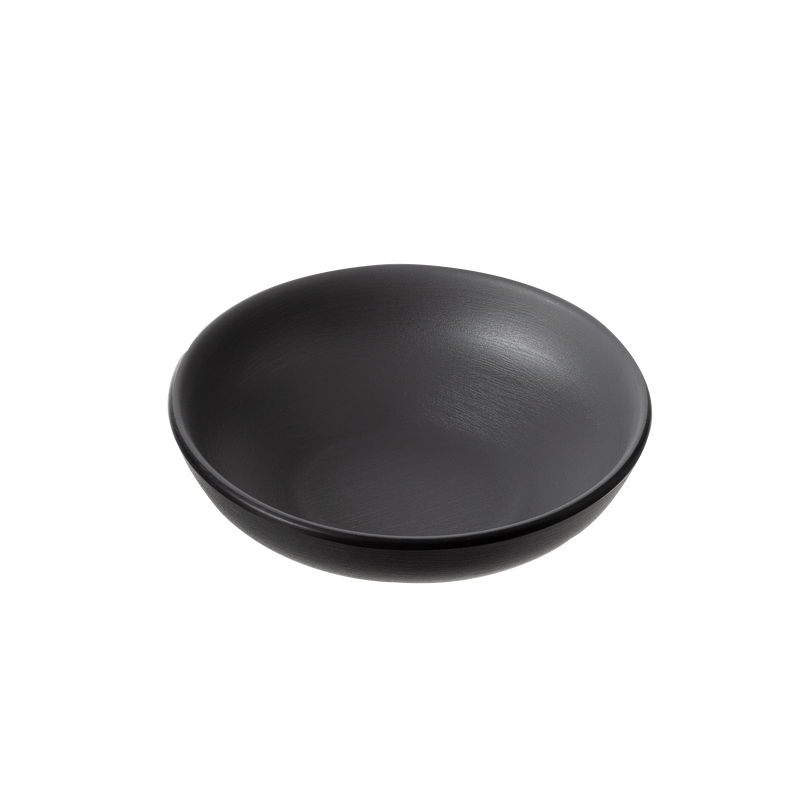 Melamine - Round Bowl 12.3cm - Grey & Black