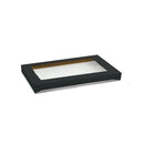 Catering Tray Lid w/window-Black-Med, c100
