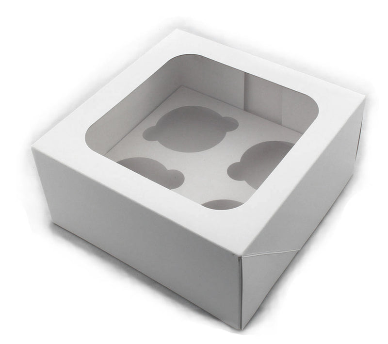 Cupcake Box - Square - 4 Cup